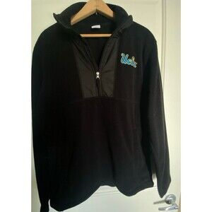UCLA Bruins captivating apparel quarter zip pullover Jacket Men's Black medium